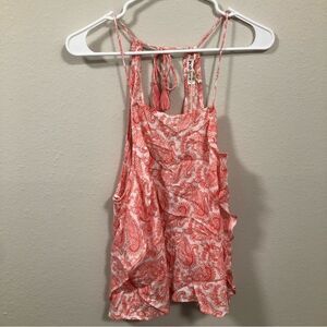 Body Glove NEW Resort Coral Open Back Tank Top Swim Suit Cover Up Medium